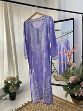 Vriksham Lavender Chikankari Kurti & Pajama Set-VS4328